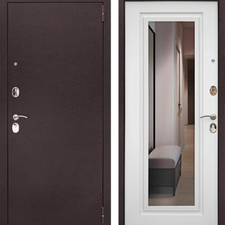 Металлическая входная дверь АСД Комфорт с зеркалом