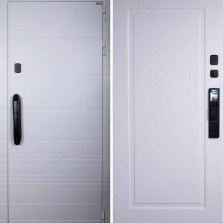 Стальная дверь "Горизонт" (биометрический замок Smart lock DZ 888)
