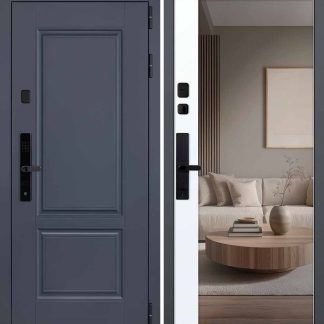 Стальная дверь "Ledo" с зеркалом (биометрический замок Smart lock R06)